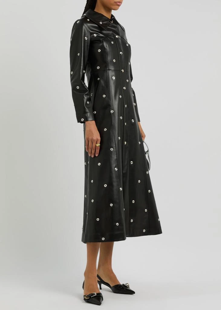 A.W.A.K.E MODE Stud-embellished faux leather coat 4