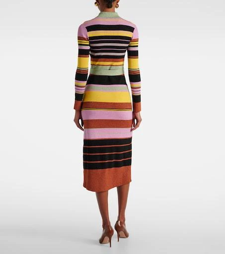 rixo metallic dress RIXO Maura satin halterneck midi dress
