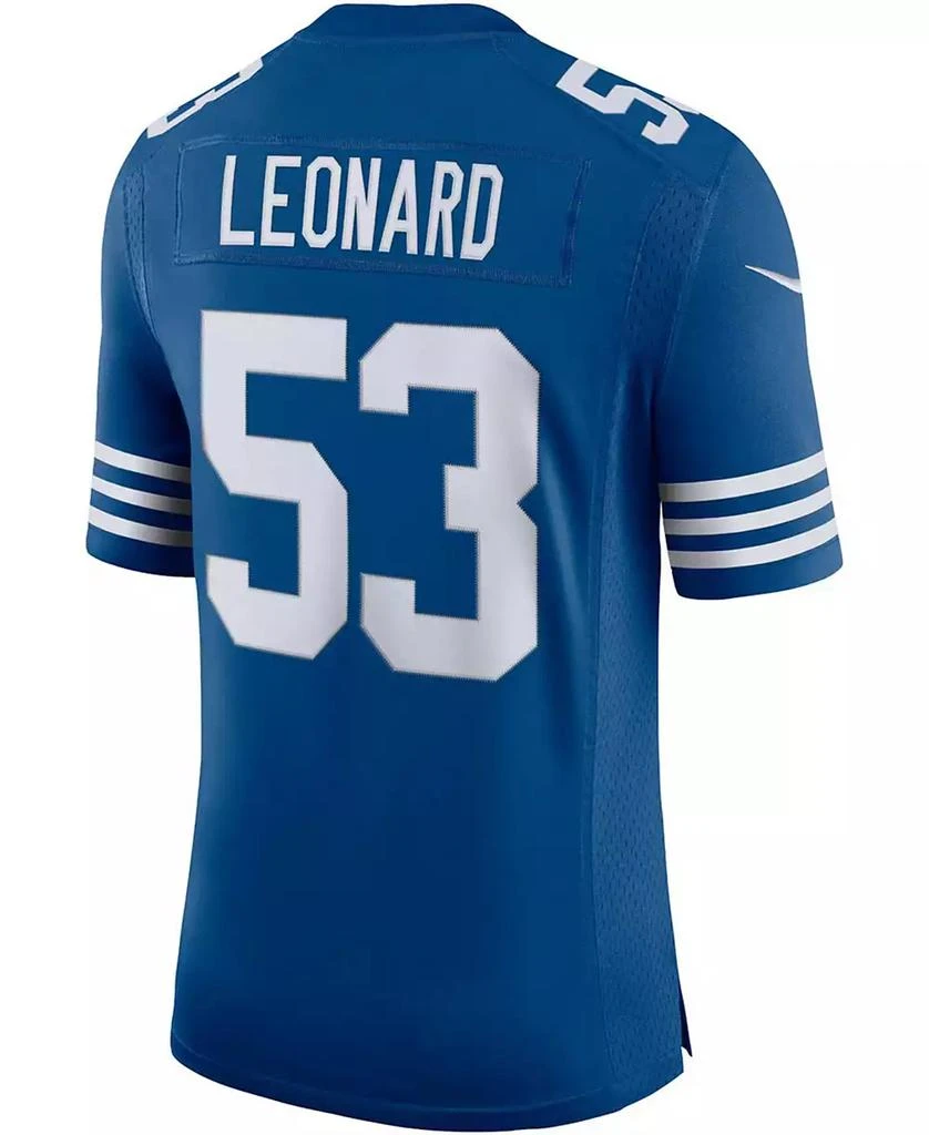 NIKE Men's Darius Leonard Royal Indianapolis Colts Alternate Vapor Limited Jersey 2