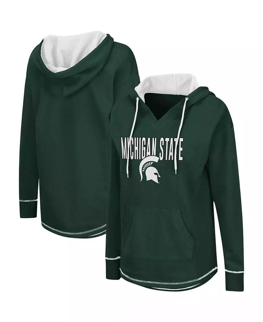 Colosseum Women's Green Michigan State Spartans Tunic Pullover Hoodie
