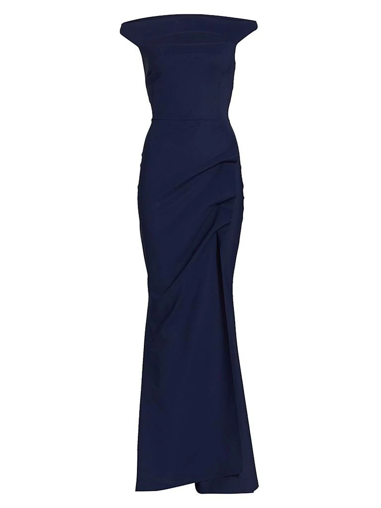 Chiara Boni Dresses | Chiara Boni Melania Off-The-Shoulder Gown | Color: Blue | Size: 12 | Barbxoxo1107's Closet