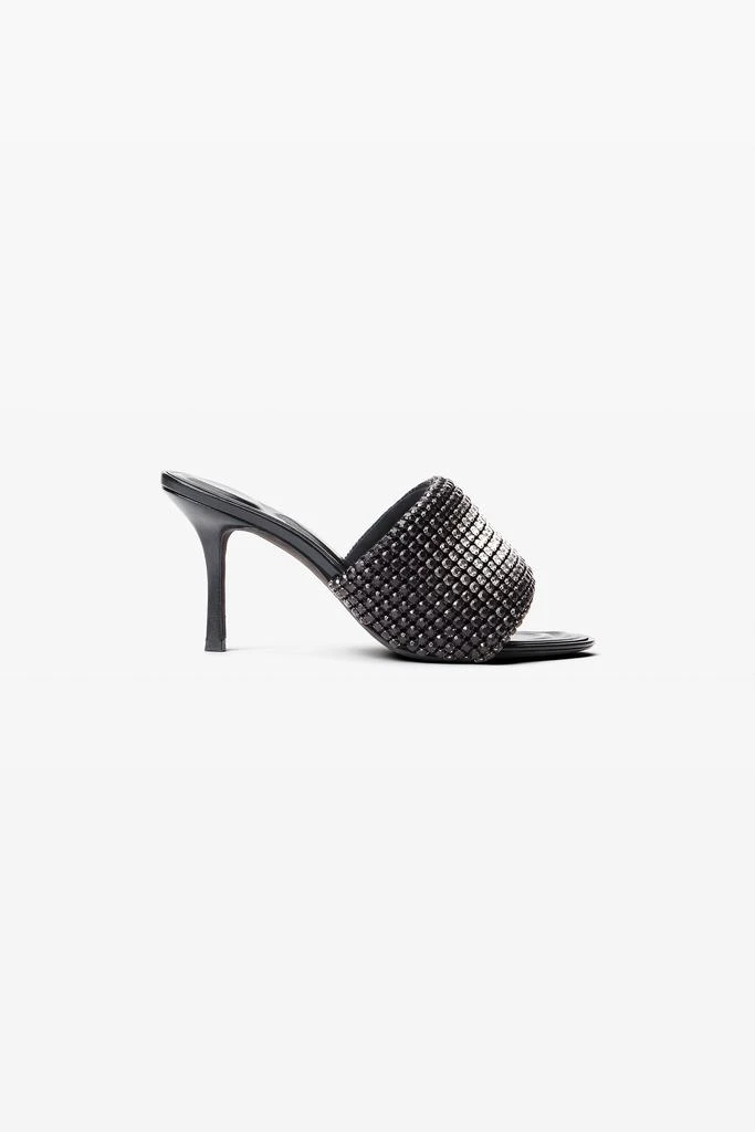 Alexander Wang Heiress 85mm Mule Sandal in Crystal Mesh 1