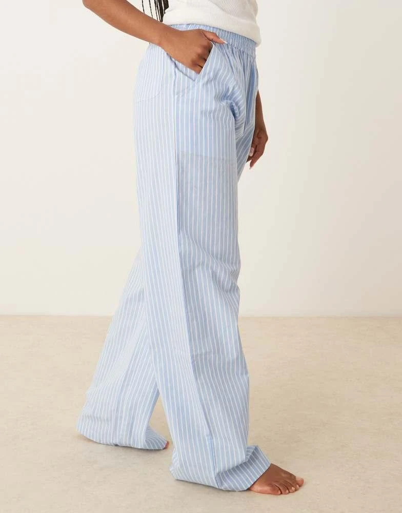 Luna Luna oversized wide leg pyjamas in striped blue 3