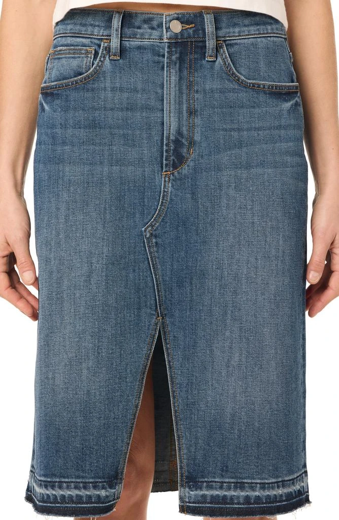 Joe's High Waist Slit Denim Midi Skirt 6
