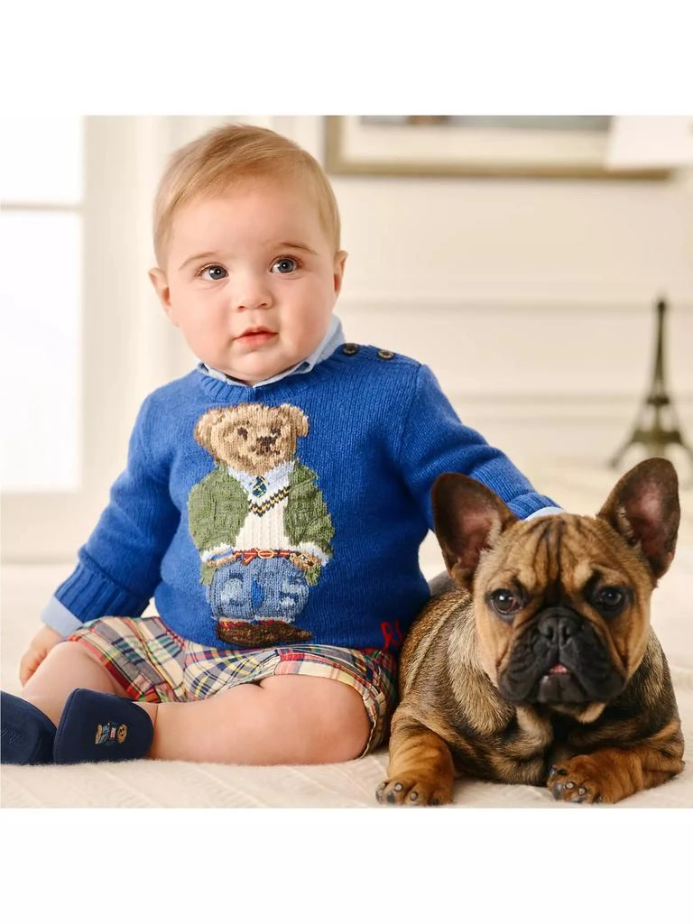 Ralph Lauren Baby Boy's Knit Polo Bear Sweater 4