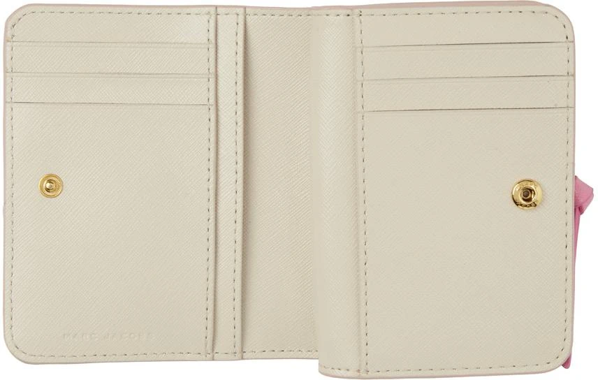 Marc Jacobs Pink & Off-White 'The Utility Snapshot Mini Compact' Wallet 3
