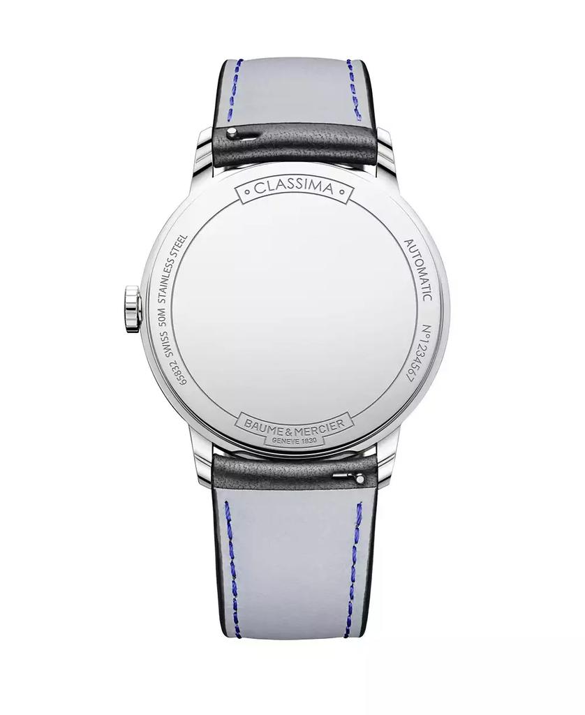 Baume & Mercier Men's Swiss Automatic Classima Black Leather Strap Watch 42mm M0A10332