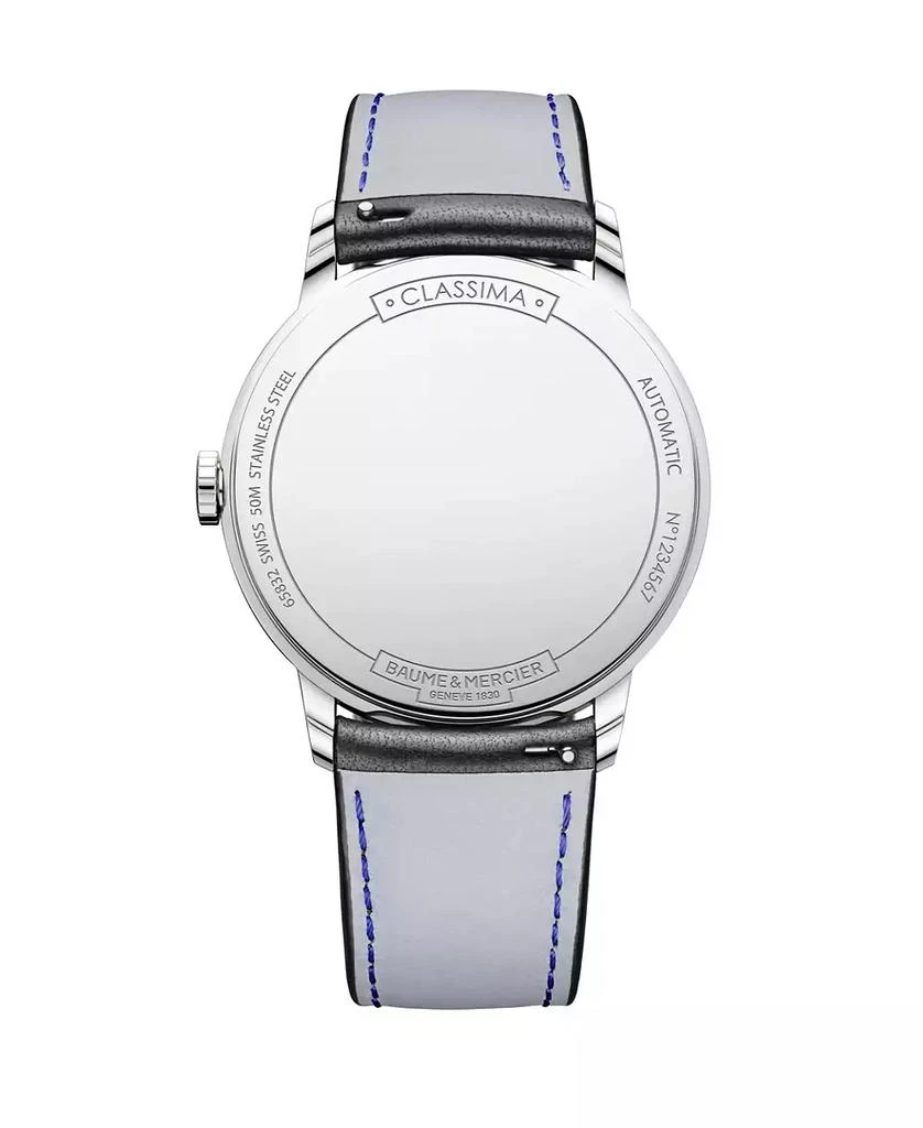 Baume & Mercier Men's Swiss Automatic Classima Black Leather Strap Watch 42mm M0A10332 2