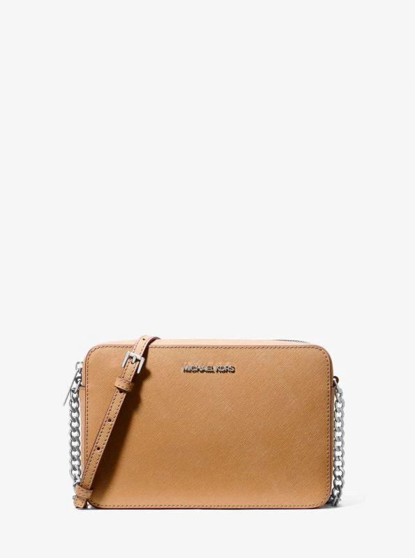 Michael Kors Jet Set Large Saffiano Leather Crossbody Bag 1