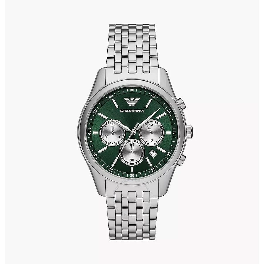 Emporio Armani Chronograph Quartz Diamond Green Dial Men's Watch AR11581 1