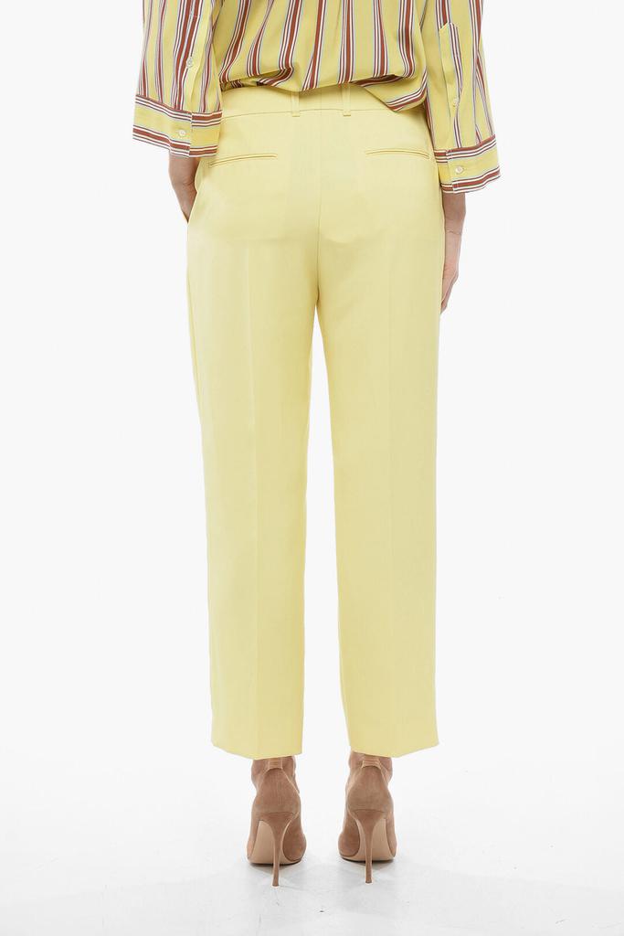 Chloé Chloe Silk High-waisted Pants with Pleats