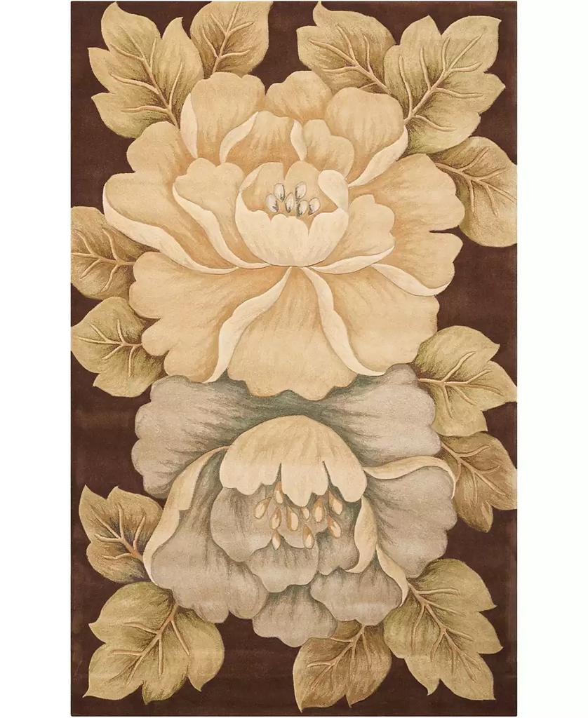 Nourison Tropics TS09 Brown 5'3" x 8'3" Area Rug