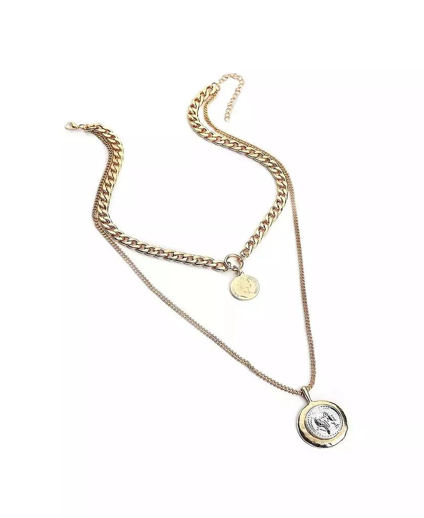 SOHI Women
s Everyday Multi-Layer Necklace