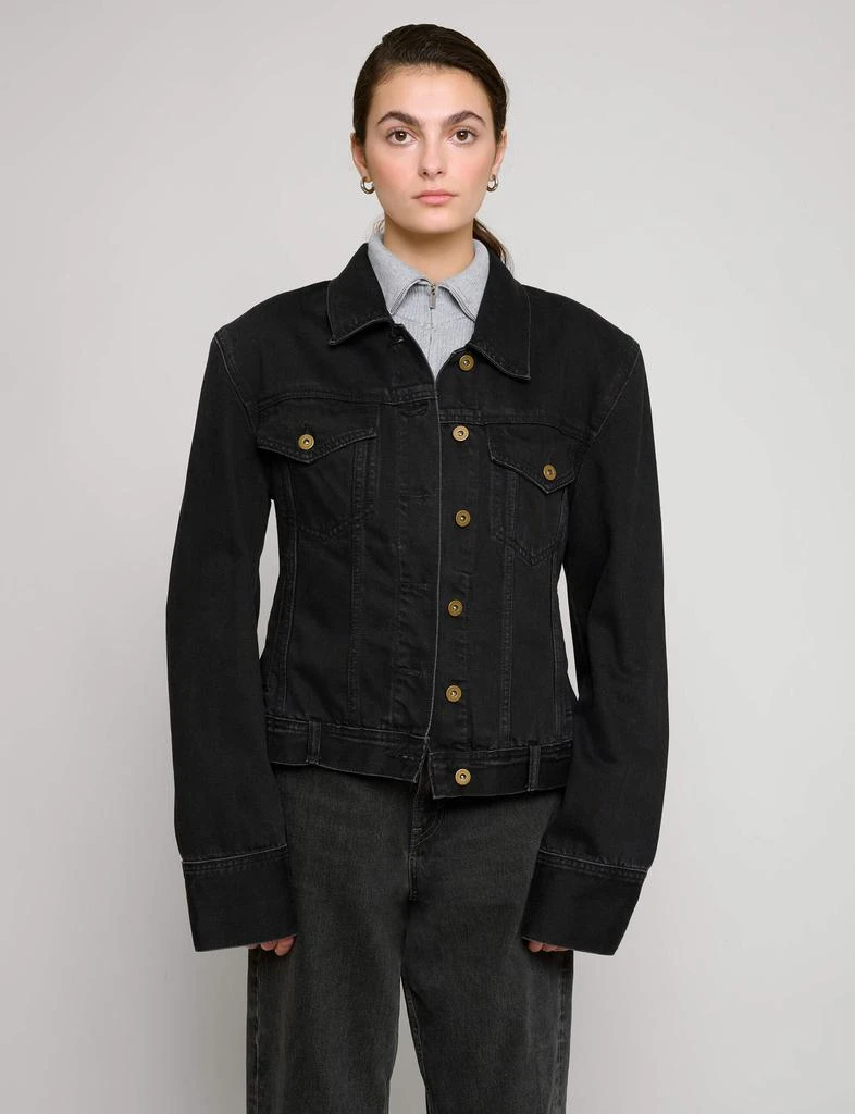 Pixie Market Hourglass Black Denim Jacket 2