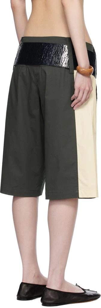 BELLE Gray Paneles Shorts 3