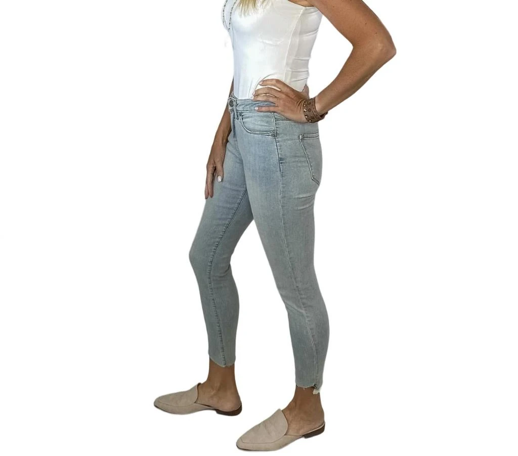 Lola Jeans Blair Mid Rise Ankle Skinny Jeans In Silver Lake 2