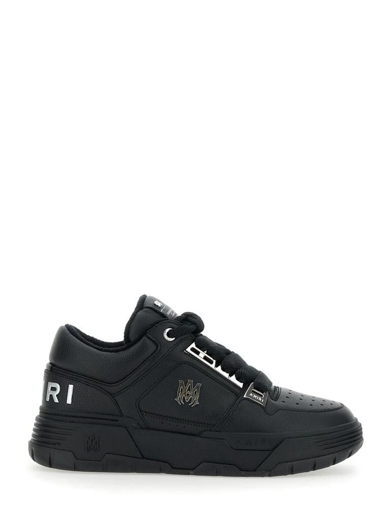 AMIRI Black Sneakers With Logo Patch On The Side And Logo Lettering On The Rear In Leather Man 1
