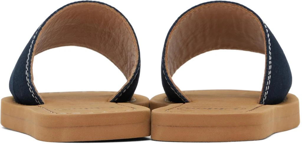 Chloé Kids Navy 'Chloé' Slides 2