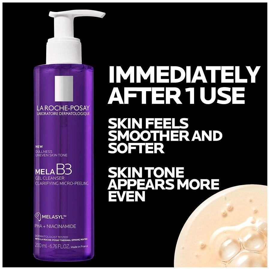 La Roche Posay Mela B3 Dark Spot Corrector Gel Facial Cleanser with Melasyl and Niacinamide 2