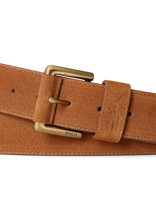 Ralph Lauren Roller-Buckle Suede Belt 2