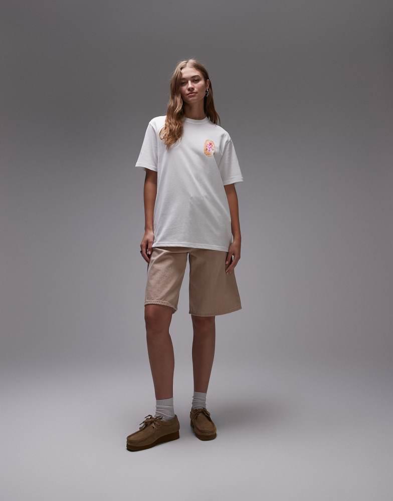 Gramicci Gramicci thumbprint graphic t-shirt in white