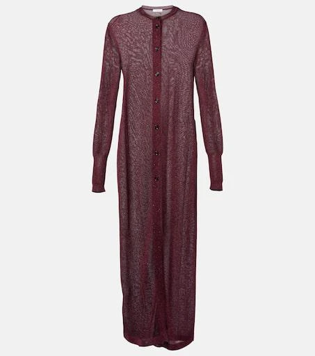 Salvatore Ferragamo Lamé cardigan 1