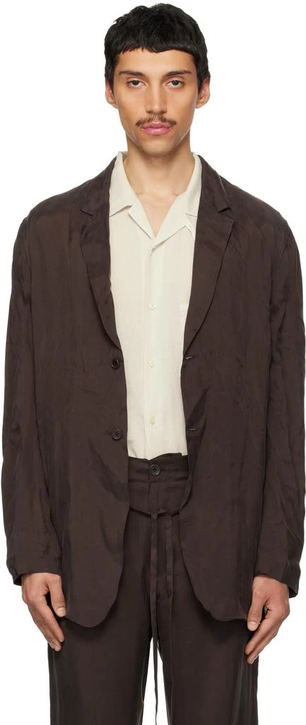 Post Archive Faction Brown Drifter Single Blazer