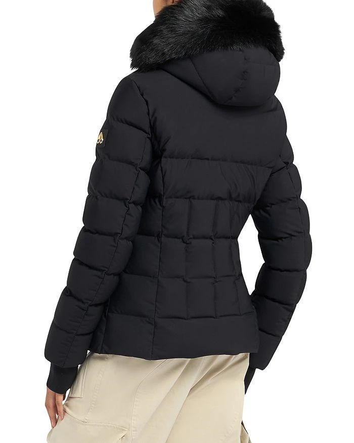 Moose Knuckles Betta Shearling Trim Down Puffer Jacket 3