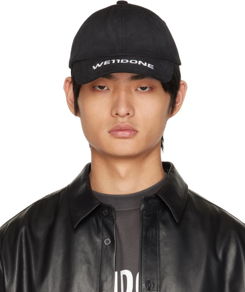 We11done Black Embroidered Cap 1