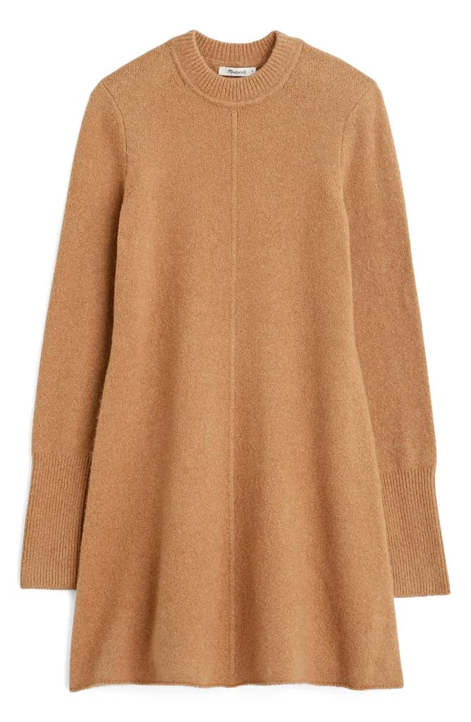 madewell high neck mini dress Women's Smocked High-Neck Mini Dress in Dusty Merlot - Size XXS