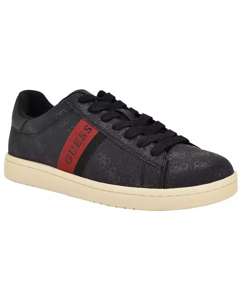 GUESS Men's Lawrenzz Branded Lace-Up Casual Sneakers