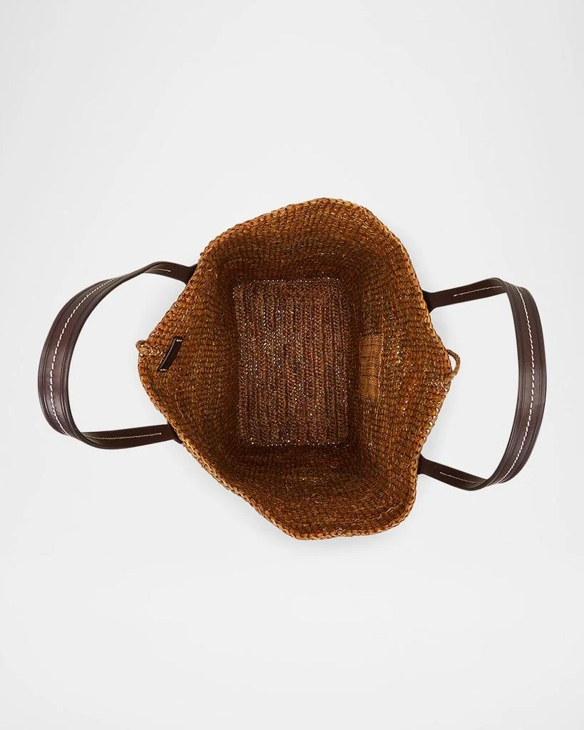 Ralph Lauren Large North-South Raffia Tote Bag 4