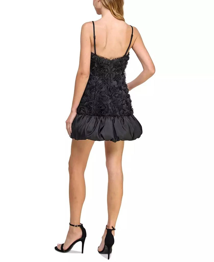 Morgan & Company Juniors' Sweetheart-Neck Taffeta Rosette Dress 5