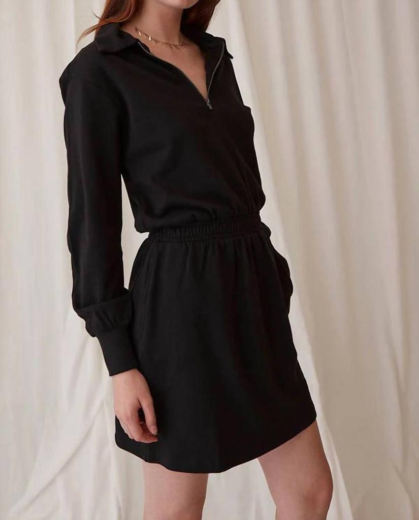 Grey State Winnie Dress In Deep Black