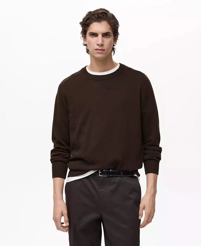 Mango Men's Knitted Cotton Sweater 1