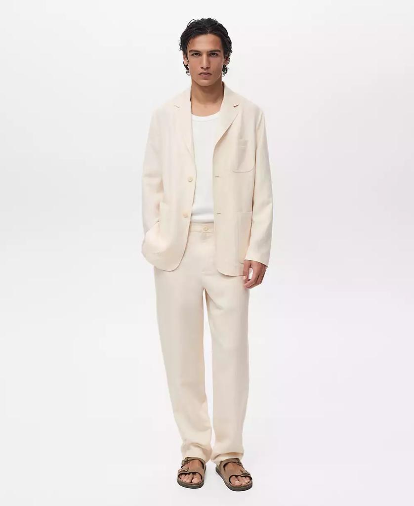 Mango Men's Linen Lyocell Suit Blazer