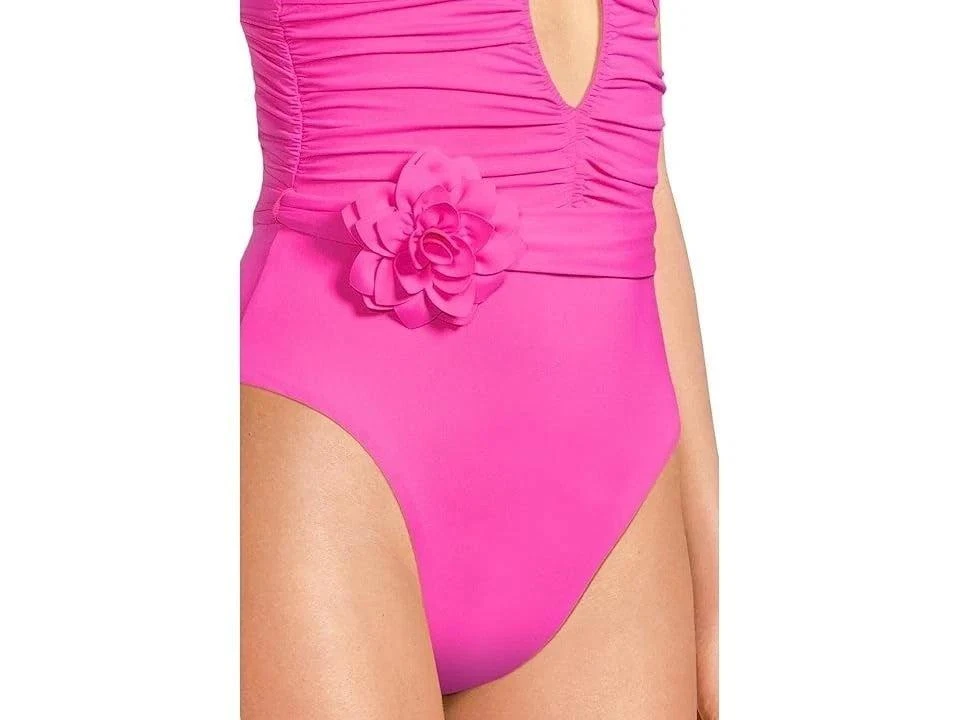 Becca BECCA Garden of Eden Magnolia Plunge Women's Azalea One Piece Swimsuits RED371 5