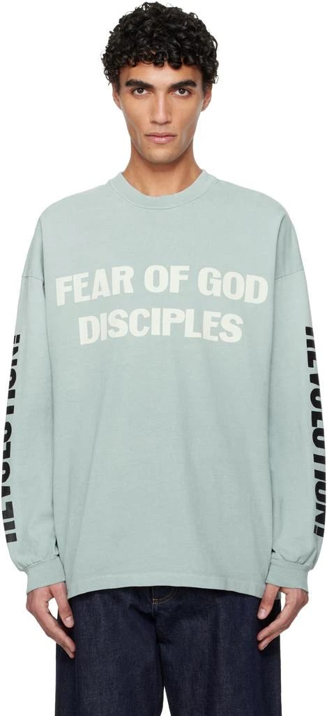 Fear of god Blue 'Disciple' Relaxed Long Sleeve T-shirt