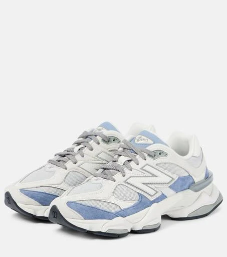 New Balance 9060 suede-trimmed sneakers 4