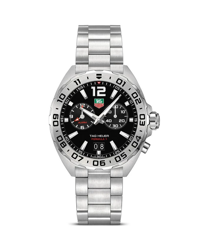 TAG Heuer Formula 1 Quartz Men's Black Steel Alarm Watch, 41mm 1