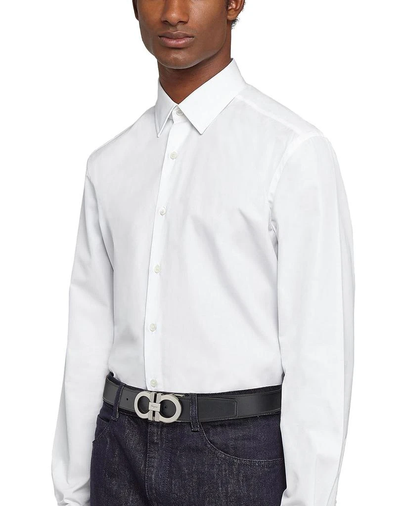Salvatore Ferragamo Salvatore Men's Double Gancini Reversible Leather Belt 3