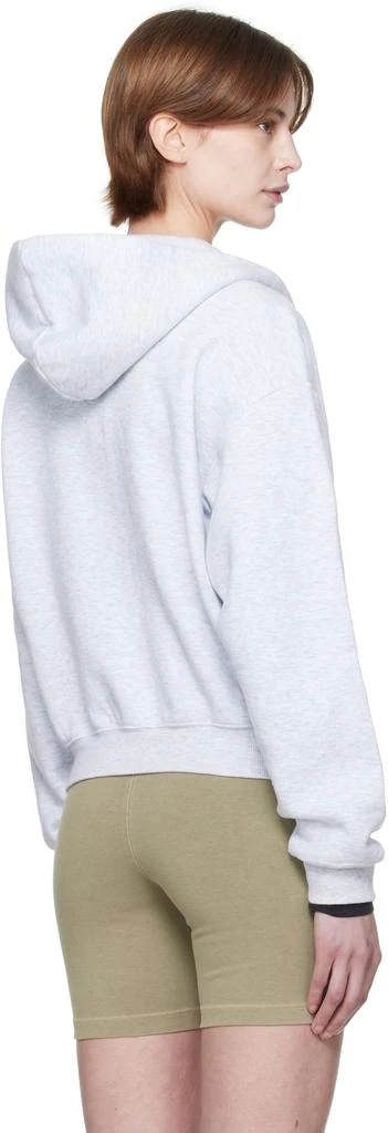SKIMS Gray Cotton Fleece Classic Zip Up Hoodie 3
