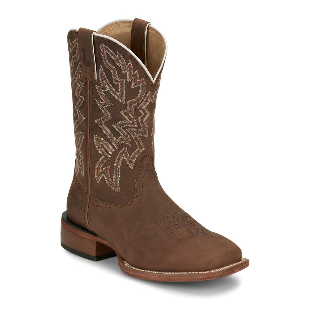 Justin Boots Jackpot 11 Inch Wide Square Toe Cowboy Boots