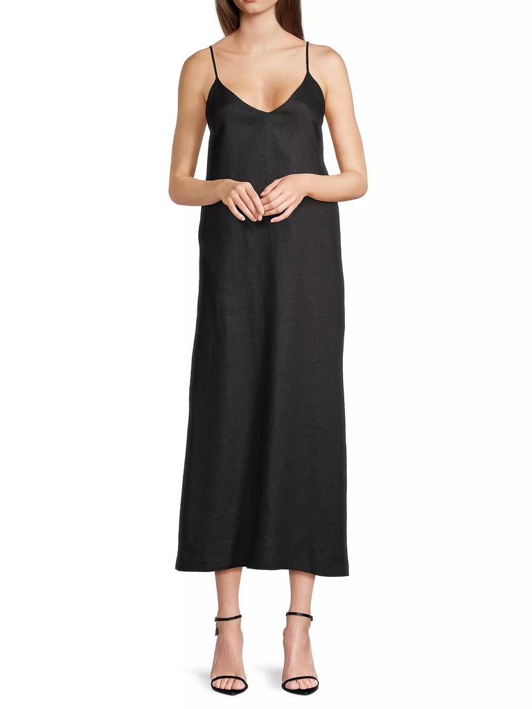 Birds of Paradis Reva Linen Midi Slipdress
