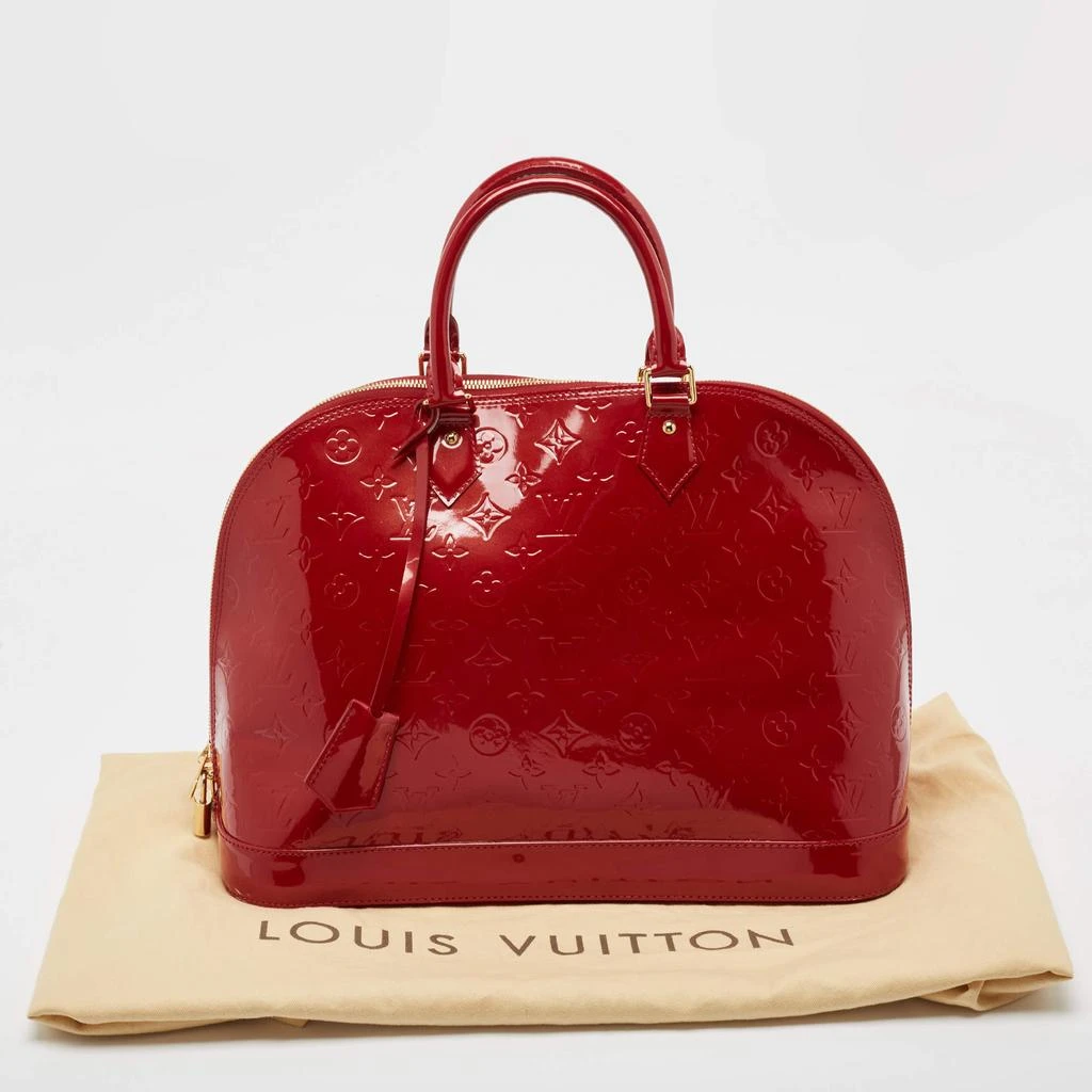 Louis Vuitton Louis Vuitton Red Monogram Vernis Alma GM 12