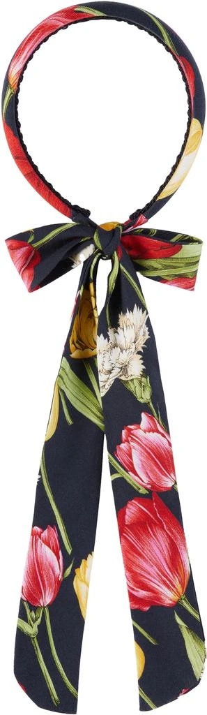 Dolce
Gabbana Kids Navy Tulips Printed Headband