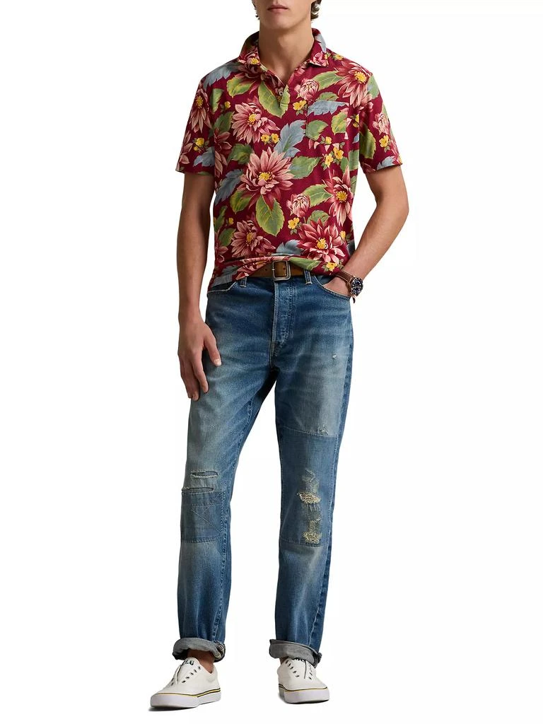 Ralph Lauren Floral Jersey Polo Shirt 2
