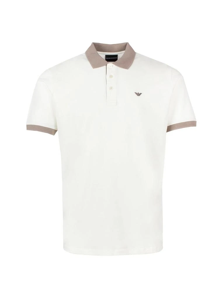 Emporio Armani Emporio Armani Logo-Embroidered Short-Sleeved Polo Shirt 1