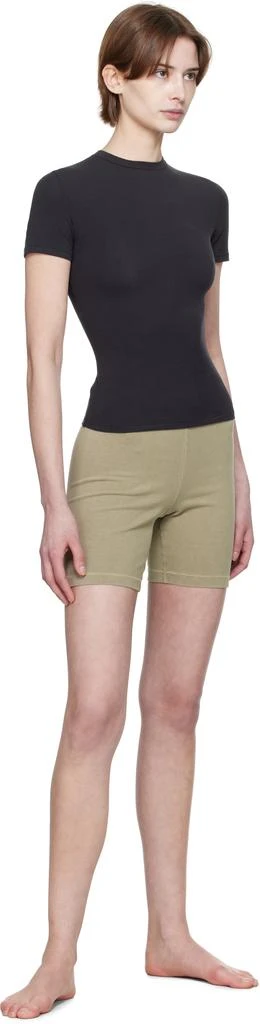 SKIMS Black Cotton Jersey T-shirt 4