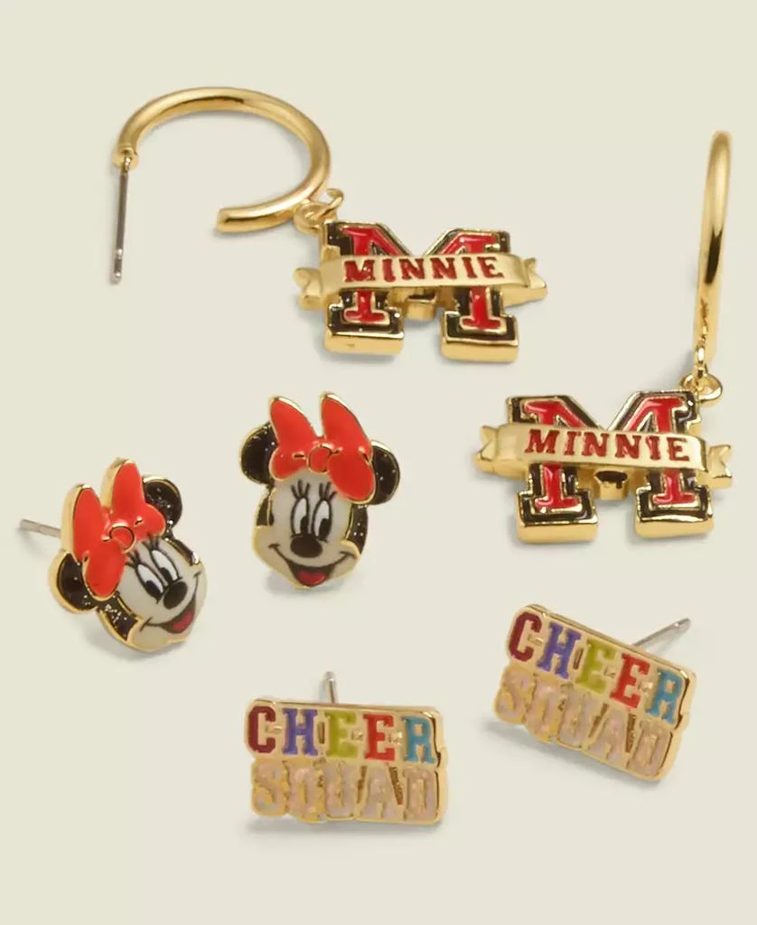 BAUBLEBAR Disney | Macy's Minnie Mouse Cheer Squad 3 Pair Earring Set, Created for Macy's 2